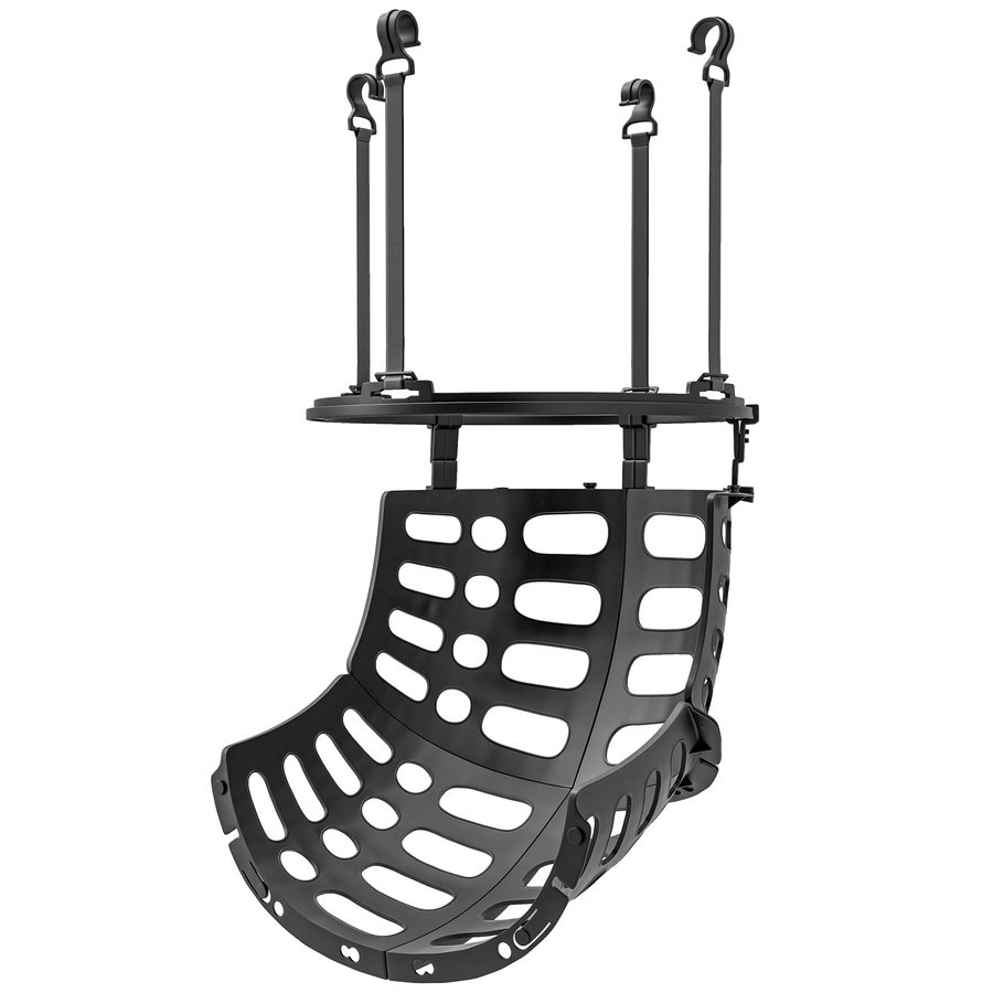 SPORTNOW Basketball-Rebounder, 360° drehbar Basketball-Rücklaufaufsatz, Basketball-Rückholsystem für Basketball-Schießübungen, mit Rückprallrampe, Indoor-Outdoor, Schwarz   Aosom von SPORTNOW