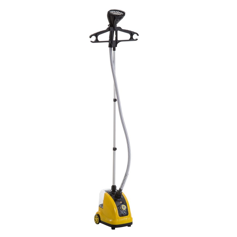 HOMCOM Dampfglätter Dampfbügeleisen Dampfbürste Station Vertikal, 1950W, 1,4L, ABS, Gelb   Aosom von HOMCOM