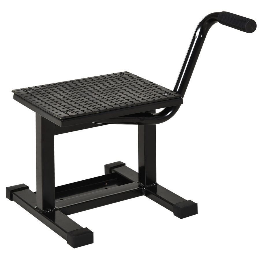 HOMCOM Universal-Motorrad-Stütze hydraulischer Motorradheber Motorrad-Hebebühnenständer für Gelände- und Motocross-Motorräder Supermotos Schwarz   Aosom von Durhand