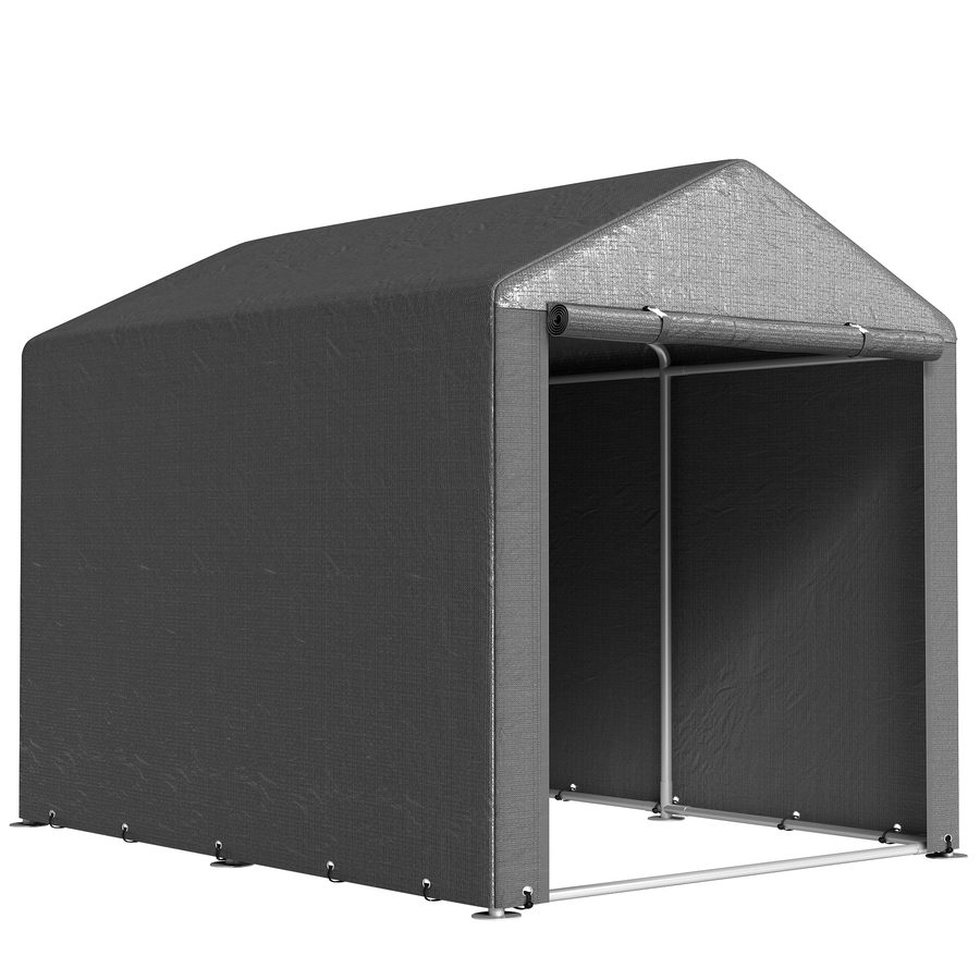 Outsunny Garagenzelt, 1,6 x 2,18 x 1,72 m Lagerzelt mit UV-Schutz, Reißverschlusstür, Wasserabweisend Foliengarage für Gartengeräte  Aosom von Outsunny
