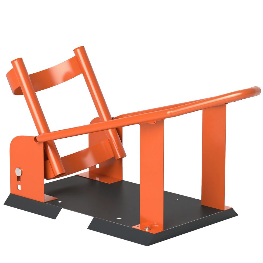 HOMCOM Motorradständer für 15-21", 381-533,4 mm Vorderrad, einstellbare Motorradwippe 816,5 kg Tragkraft Transportständer aus Stahl, Montageständer Orange   Aosom von HOMCOM