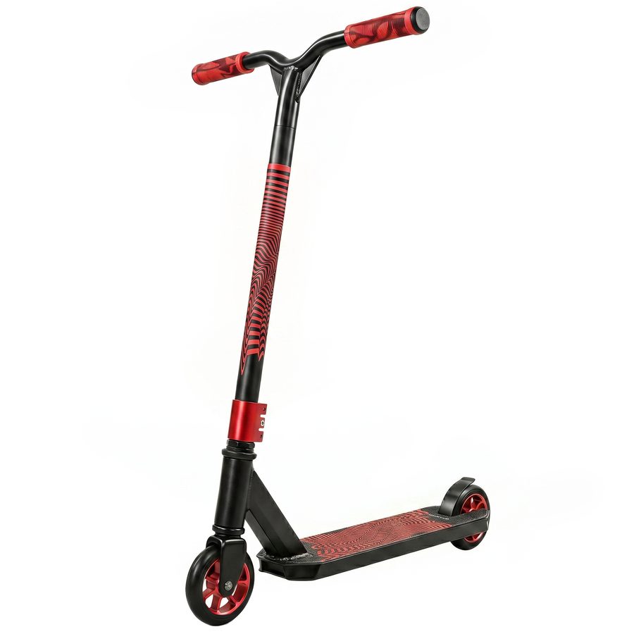 SPORTNOW Akrobatik-Scooter, Freestyle-Scooter mit 360°-Lenker, ABEC-9-Lager, 120-mm-PU-Räder, Aluminium-Stahl-Rahmen, rutschfest, für Jugendliche und Erwachsene, für Skatepark, Rot   Aosom von SPORTNOW