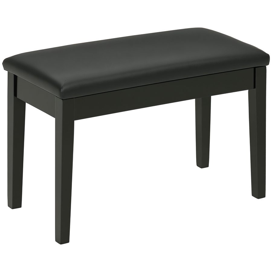 HOMCOM Klavierbank höhenverstellbar mit Stauraum, Pianobank mit Lederkissen in Schwarz, 75x35x49 cm, ideal für Musiker   Aosom.de von HOMCOM