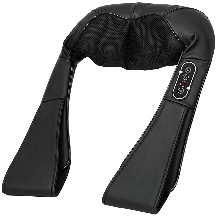 HOMCOM Nacken- und Rückenmassagegerät mit Wärme und 8 Shiatsu-Knoten, 3 Intensitäten, 3D-Knetmassage für Nacken und Schultern, zur Linderung von Muskelermüdung zu Hause, im Büro und im Auto   Aosom von HOMCOM