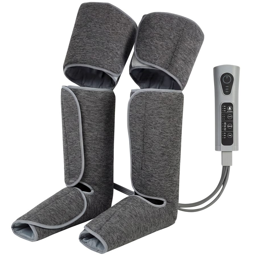 HOMCOM Beinmassagegerät Beinmassager mit Wärme und Kompression, Knemassager mit 3 Automodi & 3 Intensitäten für Durchblutung und Schmerz, Fuß- und Wadenmassagegerät, Geschenke für Männer und Frauen   Aosom von HOMCOM