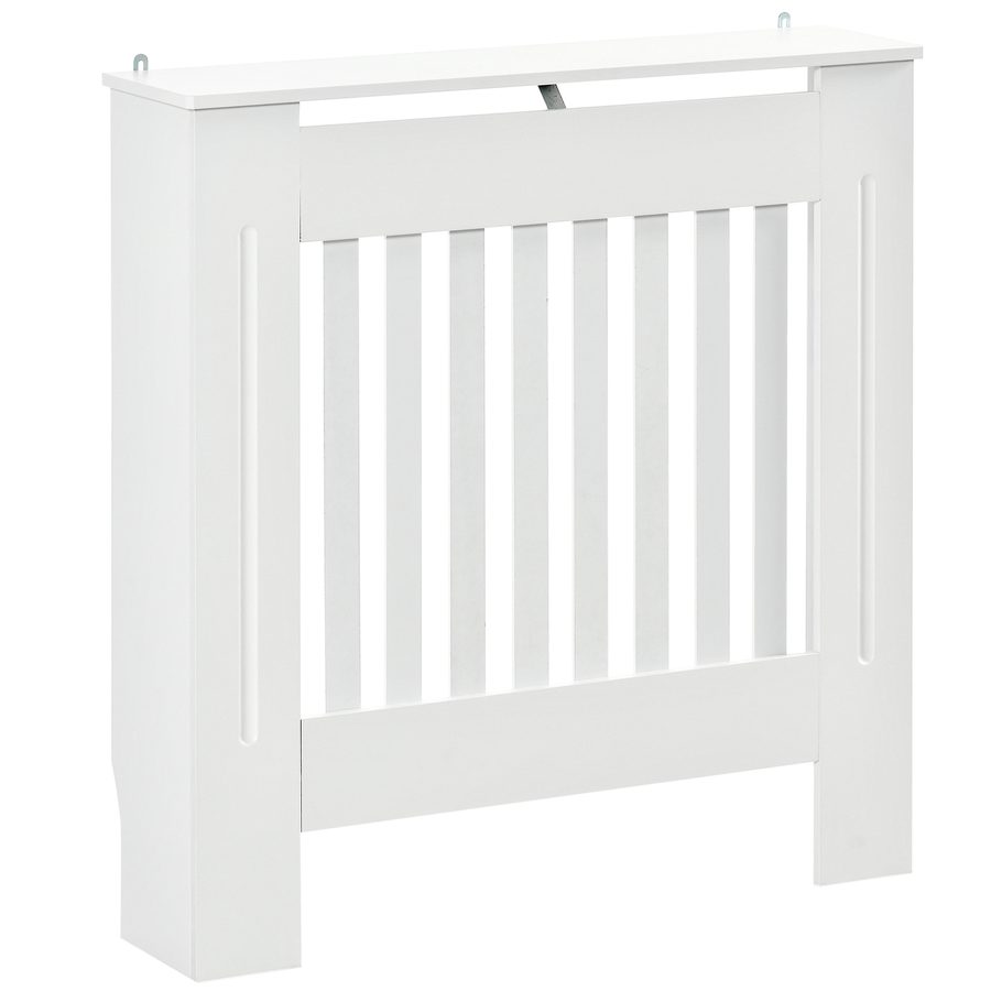 HOMCOM Heizkörperverkleidung Heizungsabdeckung 78x19x81cm MDF Weiß, stilvolle Heizkörperabdeckung für Schlafzimmer & Wohnzimmer   Aosom.de von HOMCOM