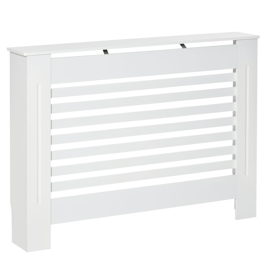 HOMCOM Heizkörperverkleidung Heizkörperabdeckung Heizungsverkleidung Heizkörper Radiator Cover Abdeckung MDF Weiß 112 x 19 x 81 cm   Aosom von HOMCOM