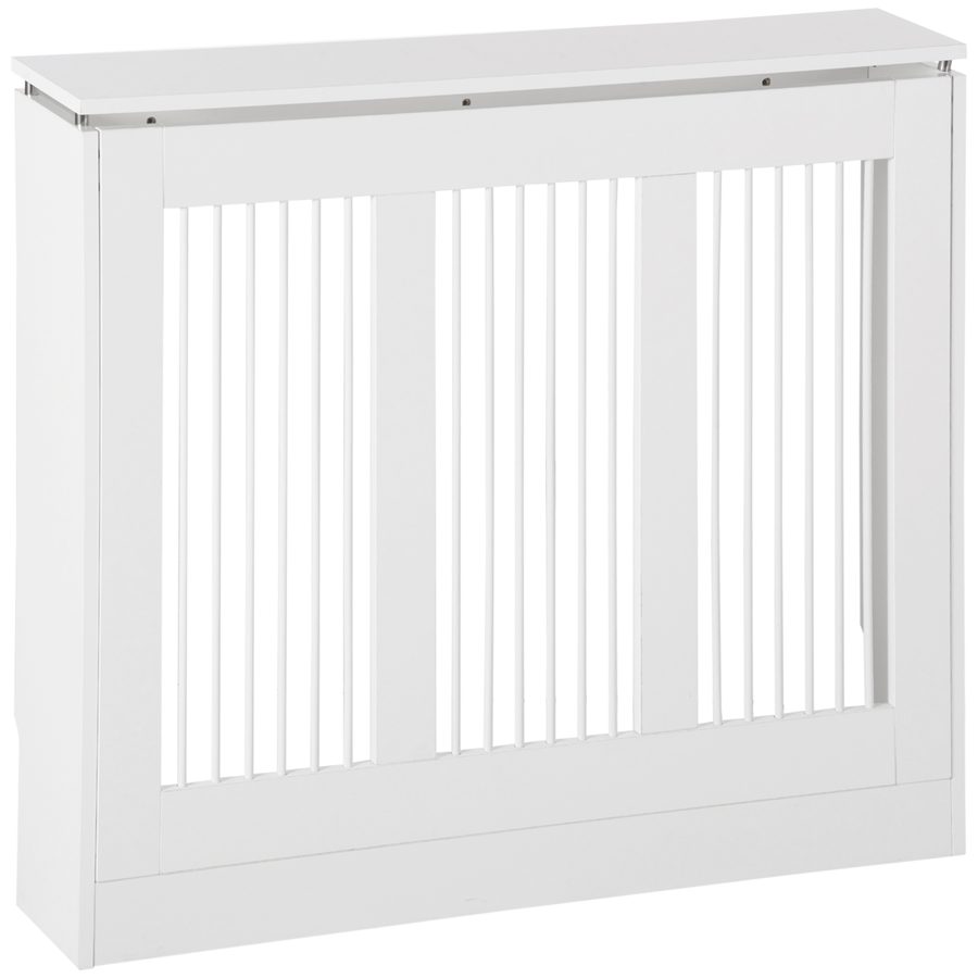 HOMCOM Heizkörperverkleidung Heizungsverkleidung 90 x 18 x 84 cm für Schlafzimmer Wohnzimmer in Weiß, dekorative Heizungsabdeckung   Aosom.de von HOMCOM
