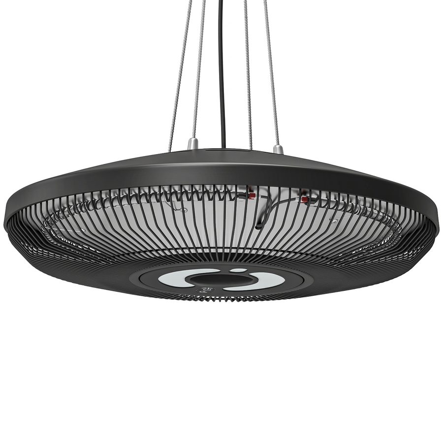 Outsunny Infrarot Heizstrahler Hängend 2000W Carbonfaser Deckenheizstrahler mit LED-Beleuchtung Touch & Fernbedienung 2 Heizstufen Timer IP65 elektrisch Terrassenstrahler Infrarotstrahler für Terrasse   Aosom von Outsunny