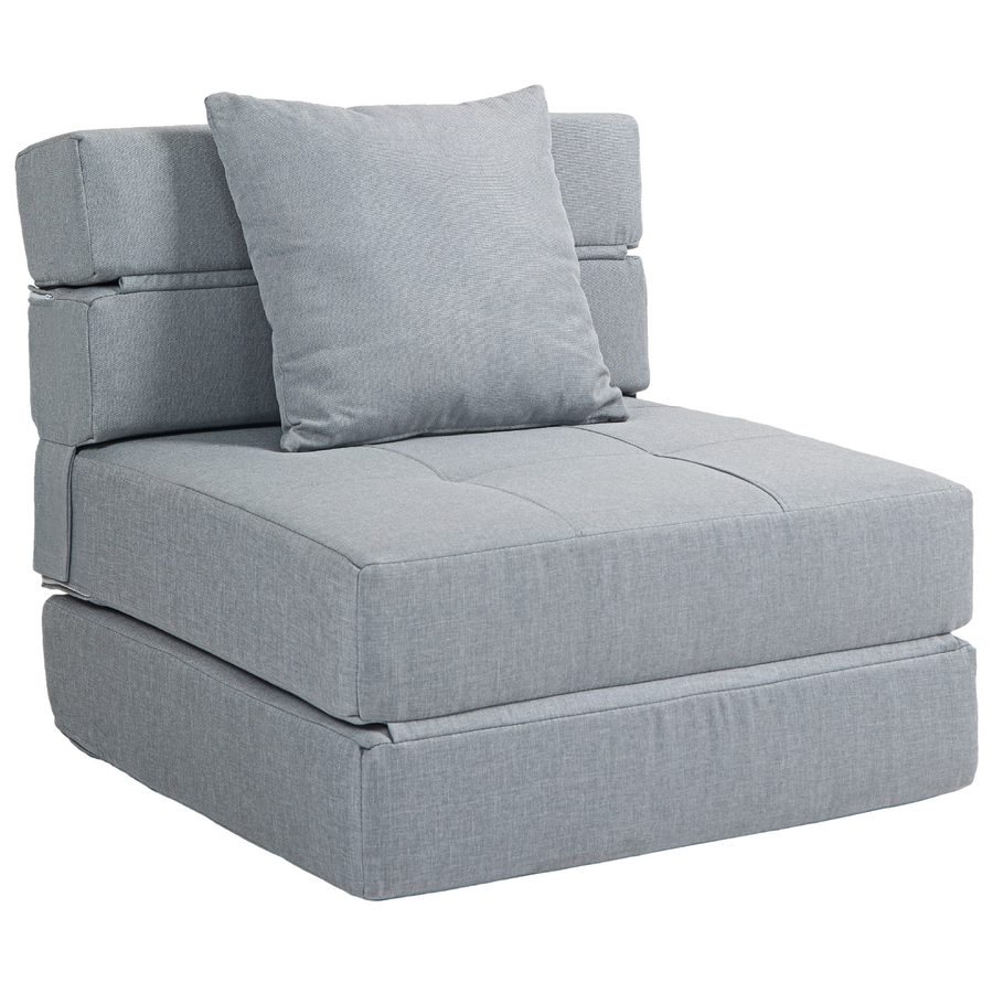HOMCOM Schlafsessel klappbar 2-in-1 Klappsessel mit Bettfunktion bis 100kg belastbar, Gästebett für Wohnzimmer & Schlafzimmer   Aosom.de von HOMCOM