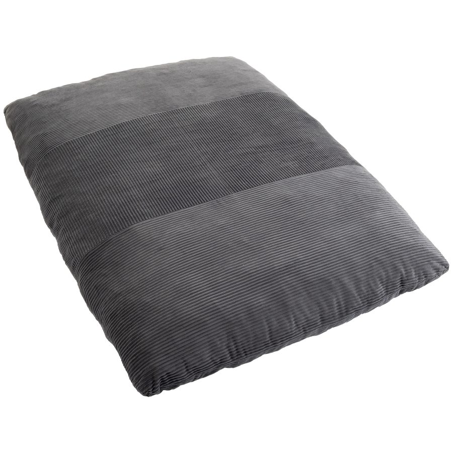 HOMCOM 2 in 1 Schlafsessel klappbar Schlafsofa mit Bettfunktion, Cord-Optik, Gepolstert Bodensofa Bodensessel Gästebett Klappsessel für Wohnzimmer Schlafzimmer 145x98x95cm, Dunkelgrau   Aosom von HOMCOM