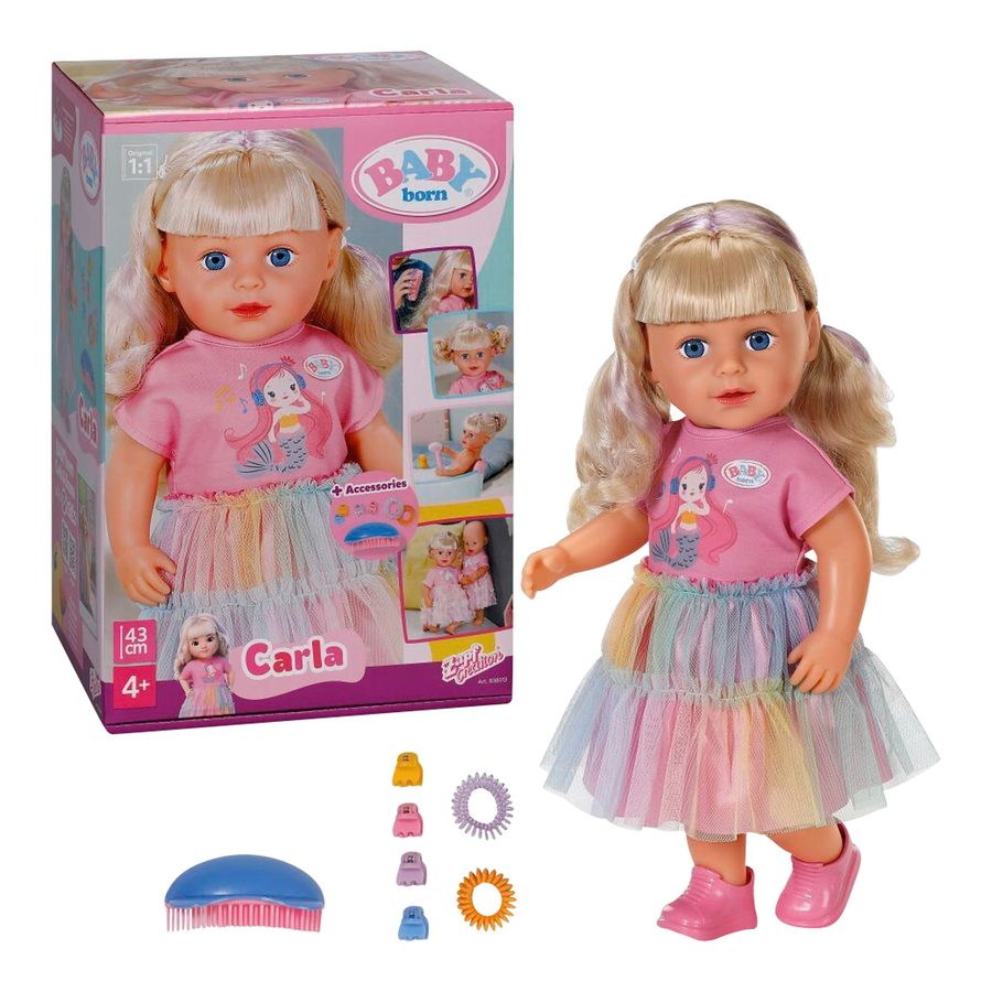 Zapf Creation Baby Born Puppe Carla 43 cm von Zapf Creation