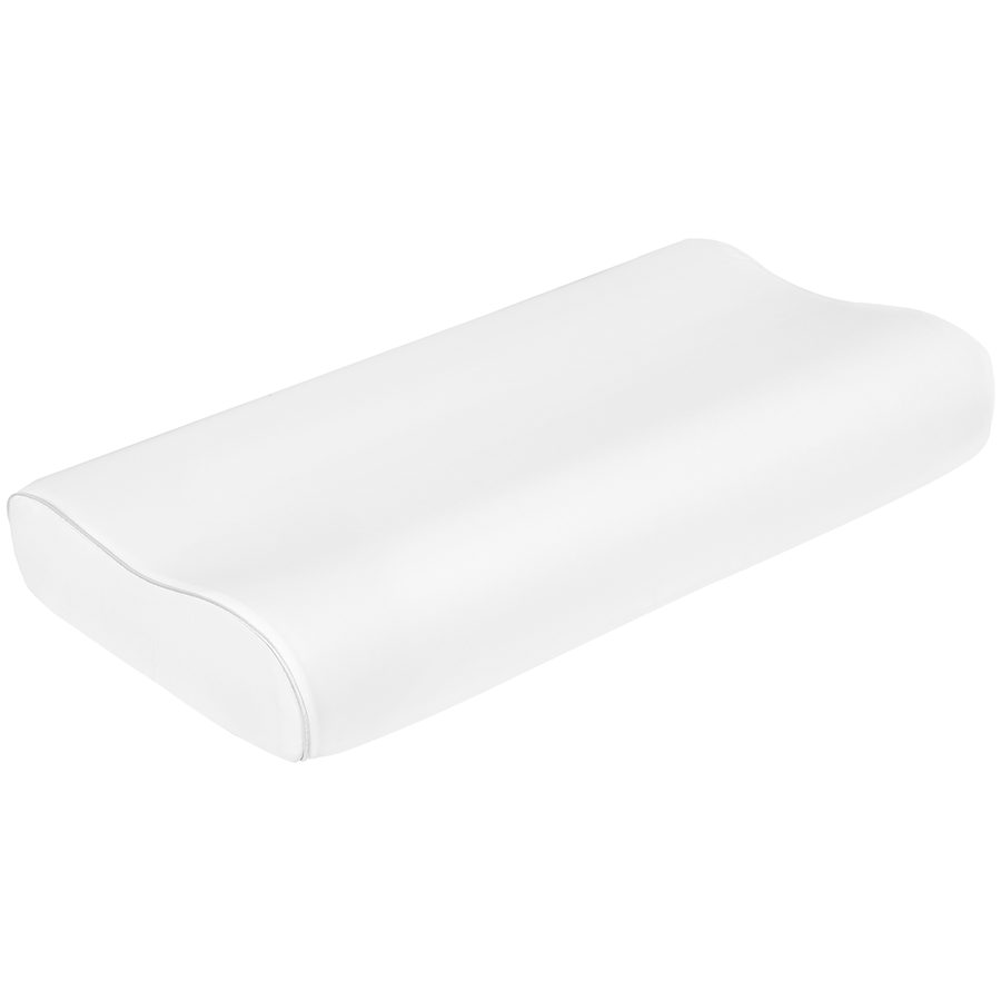 HOMCOM Viskoelastisches Kissen 68x35 cm, Kühlendes Ergonomisches Design, Doppelhöhen-Kissen, Abnehmbarer & Waschbarer Bezug, Nackenstütze, Für Seitenschläfer/Rückenschläfer   Aosom von HOMCOM