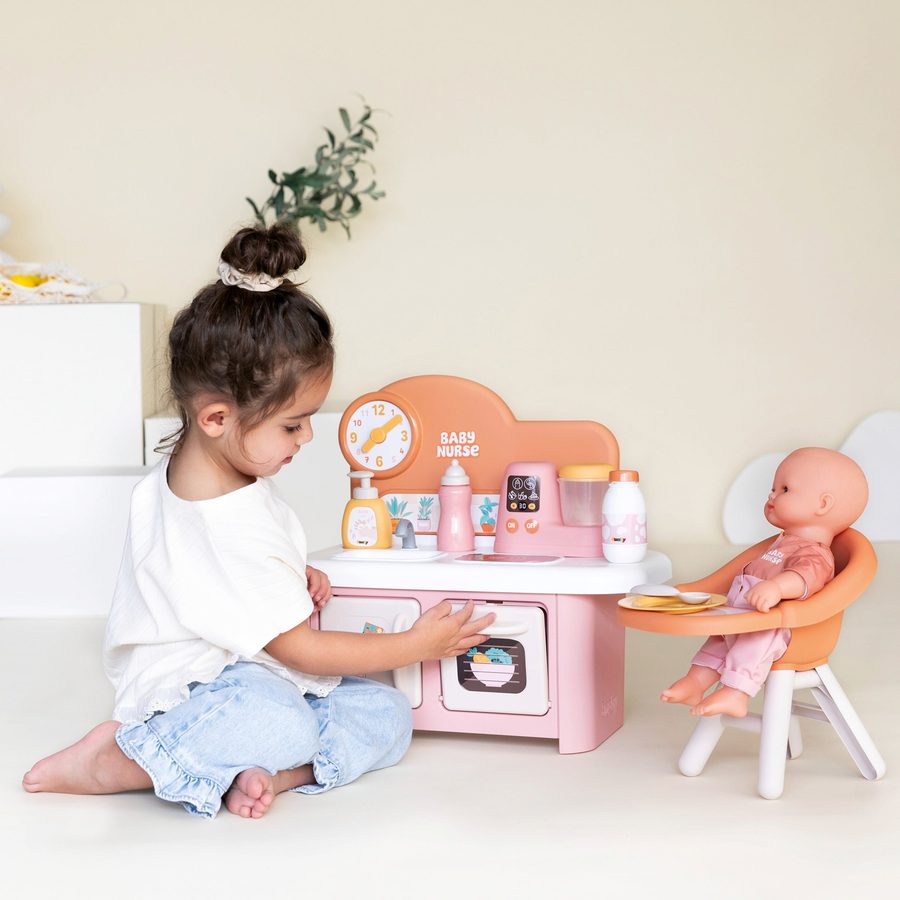 Smoby Puppenküche + Hochstuhl Baby Nurse von Smoby
