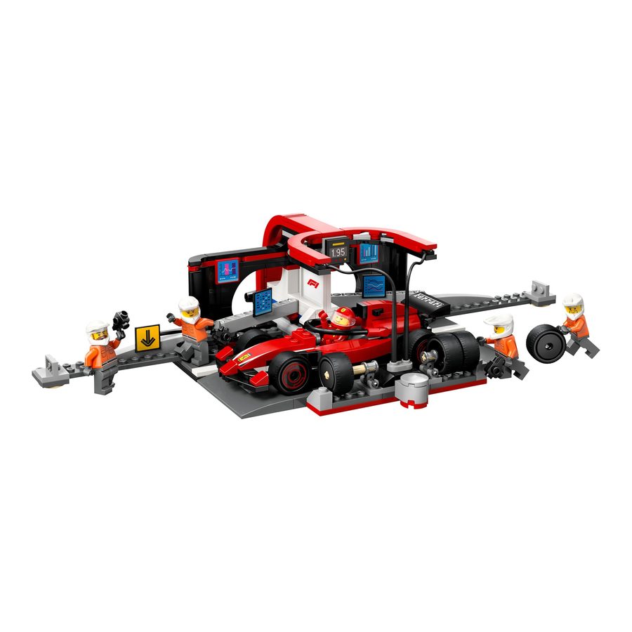 Lego® City 60443 F1® Boxenstopp mit Boxencrew und Ferrari Flitzer von Lego