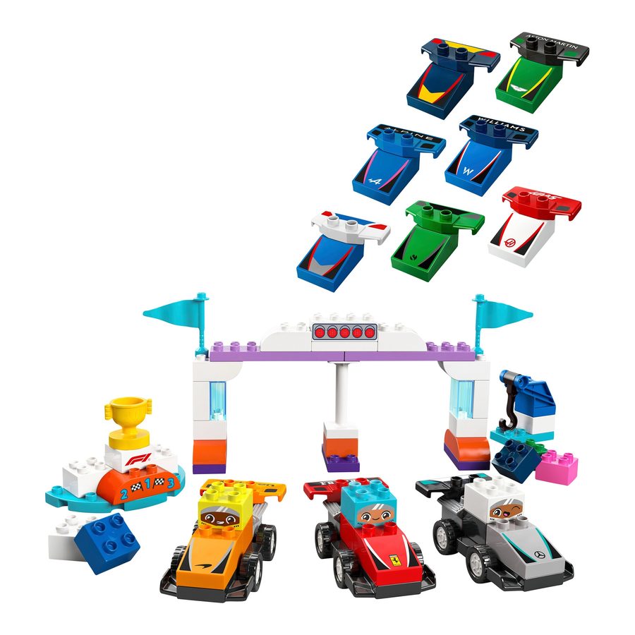 Lego® Duplo® 10445 F1® Team Rennautos mit Rennfahrern von Lego