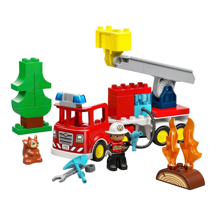 Lego® Duplo® 10473 Löschauto mit Schlauch und Feuerwehrmann von Lego