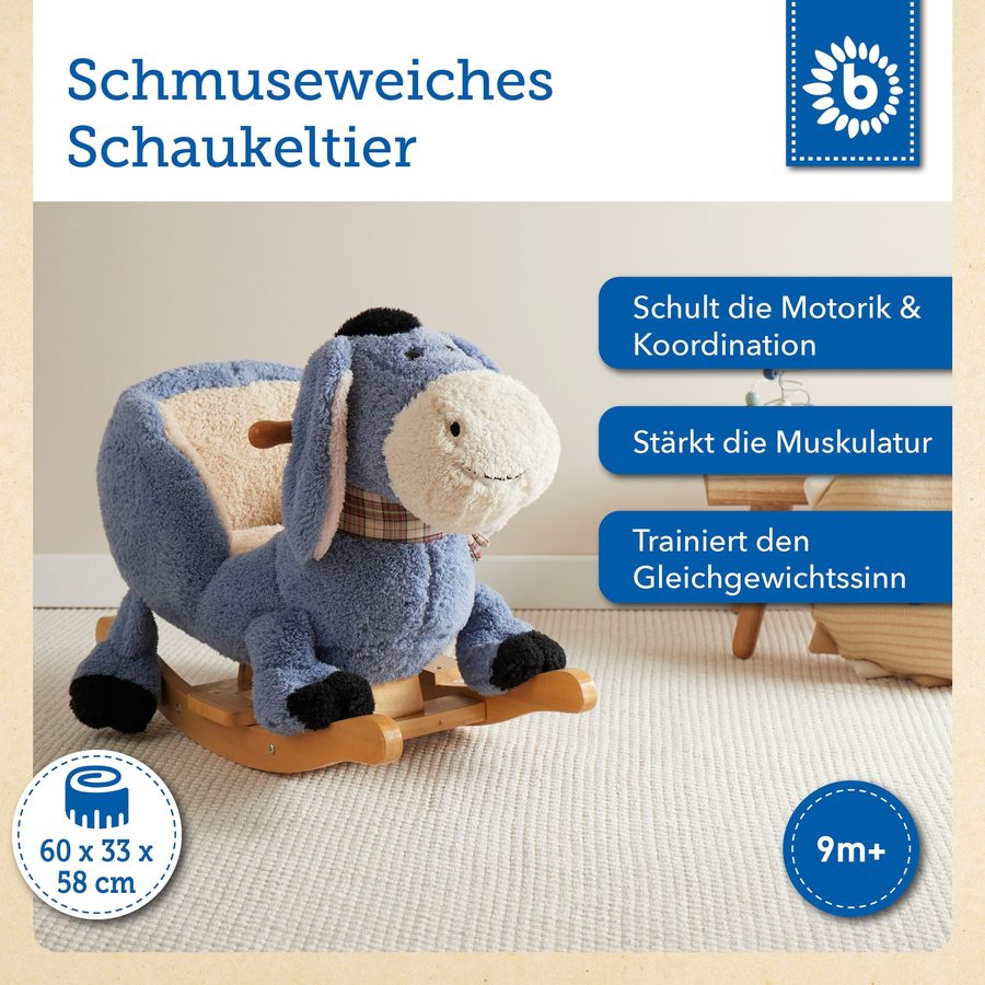 Bieco Plüsch Schaukeltier Esel von Bieco