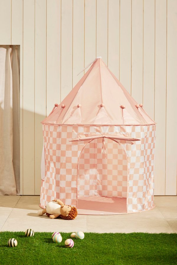 Kids Concept Spielzelt Karo apricot von Kids Concept