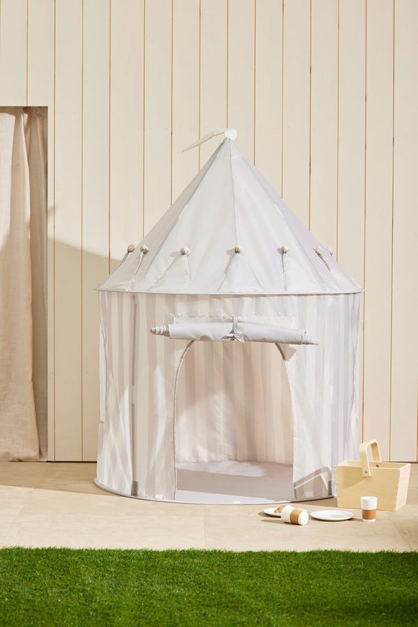 Kids Concept Spielzelt Streifen grau von Kids Concept
