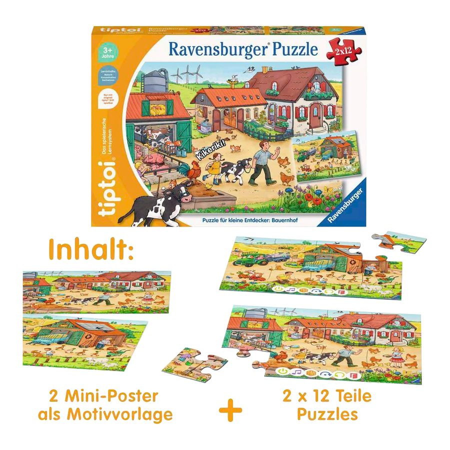 Ravensburger Tiptoi Puzzle für kleine Entdecker - Bauernhof von Ravensburger