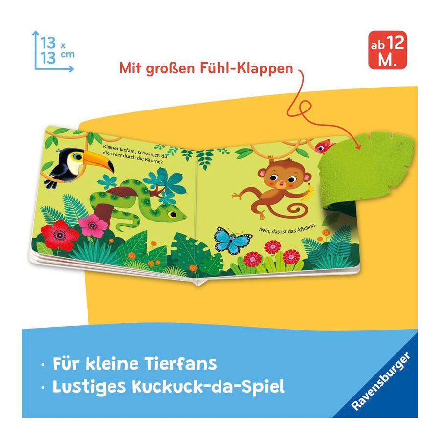 Ravensburger Pappbilderbuch Wo bist du kleiner Elefant? von Ravensburger