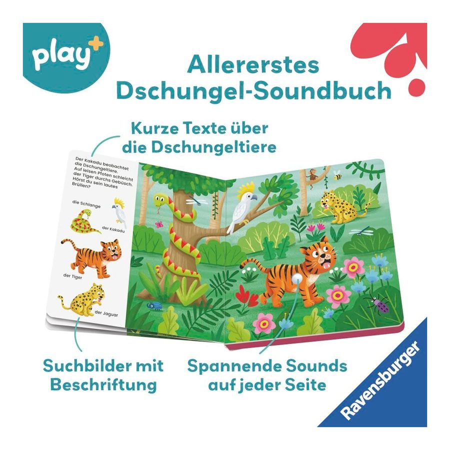 Ravensburger Play+ Mein allererstes Soundbuch Im Dschungel von Ravensburger