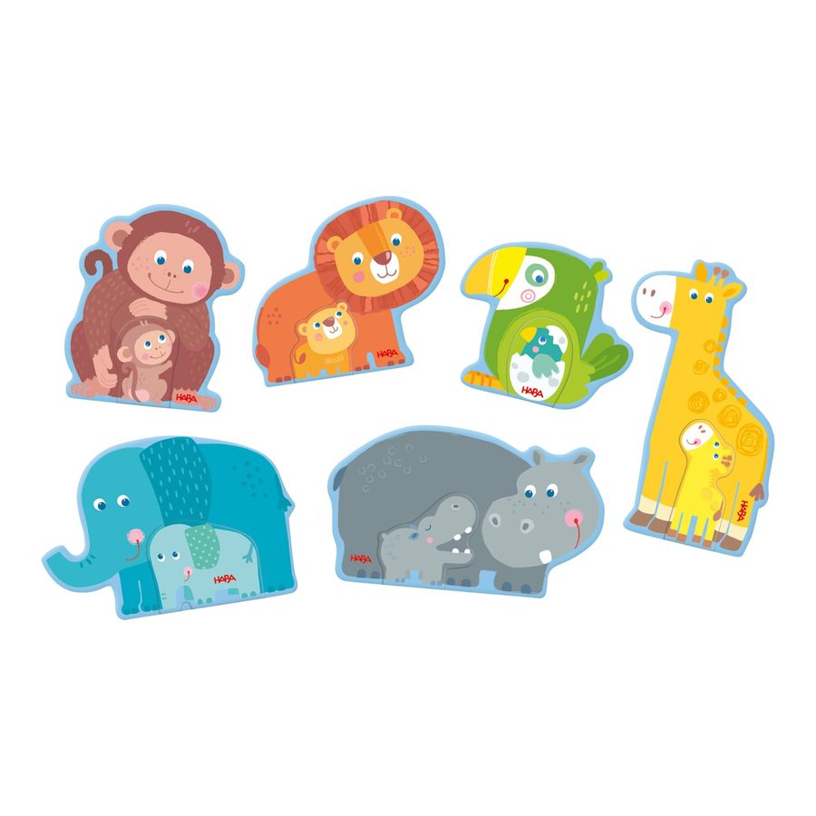 Haba 6 erste Puzzles - Tierfamilie von HABA