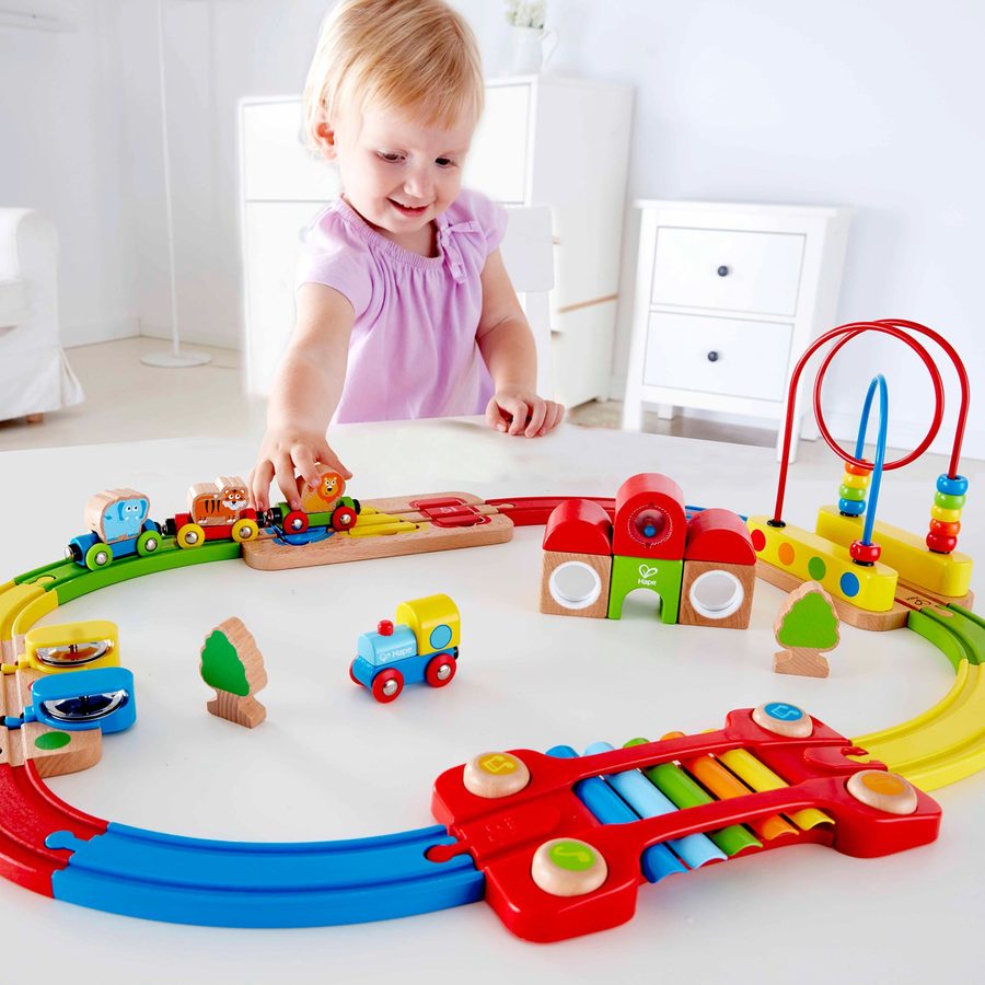 Hape Eisenbahnset Regenbogen-Puzzle von Hape