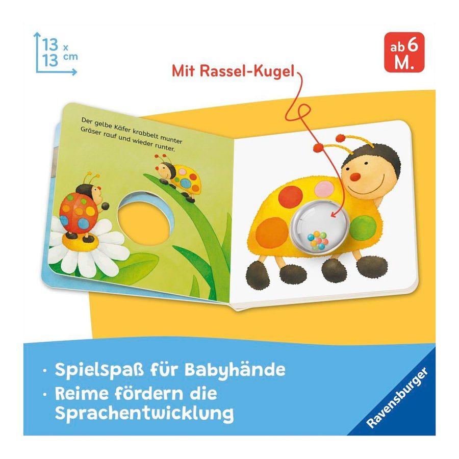 Ravensburger Pappbilderbuch Meine bunten Ri-Ra-Rasseltiere von Ravensburger