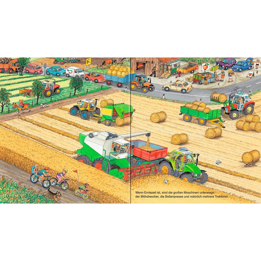 Ravensburger Pappbilderbücher Pappbilderbuch Bagger, Traktor, Müllabfuhr! Mein großes Fahrzeugbuch von Ravensburger