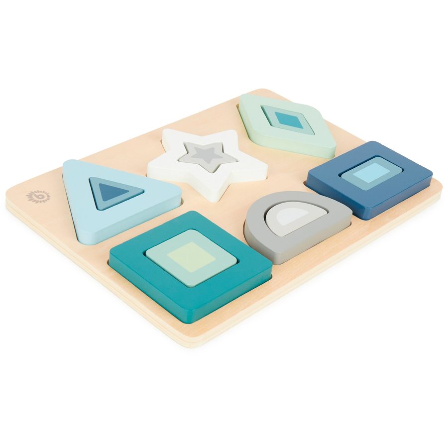 Bieco Geometrisches Puzzle aus Holz - ab 12 Monate von Bieco