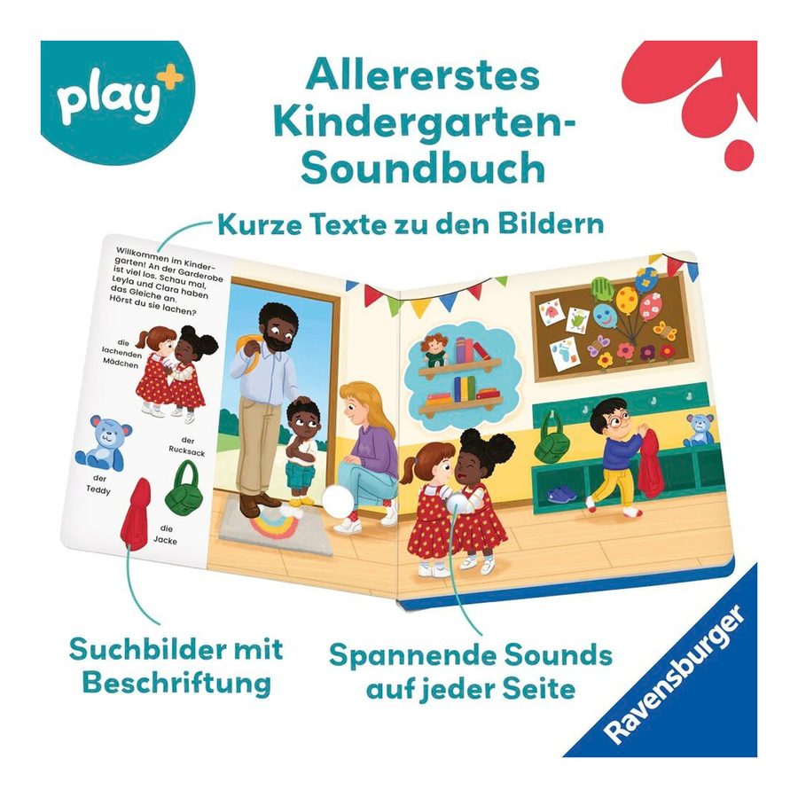 Ravensburger Play+ Mein allererstes Soundbuch Im Kindergarten von Ravensburger