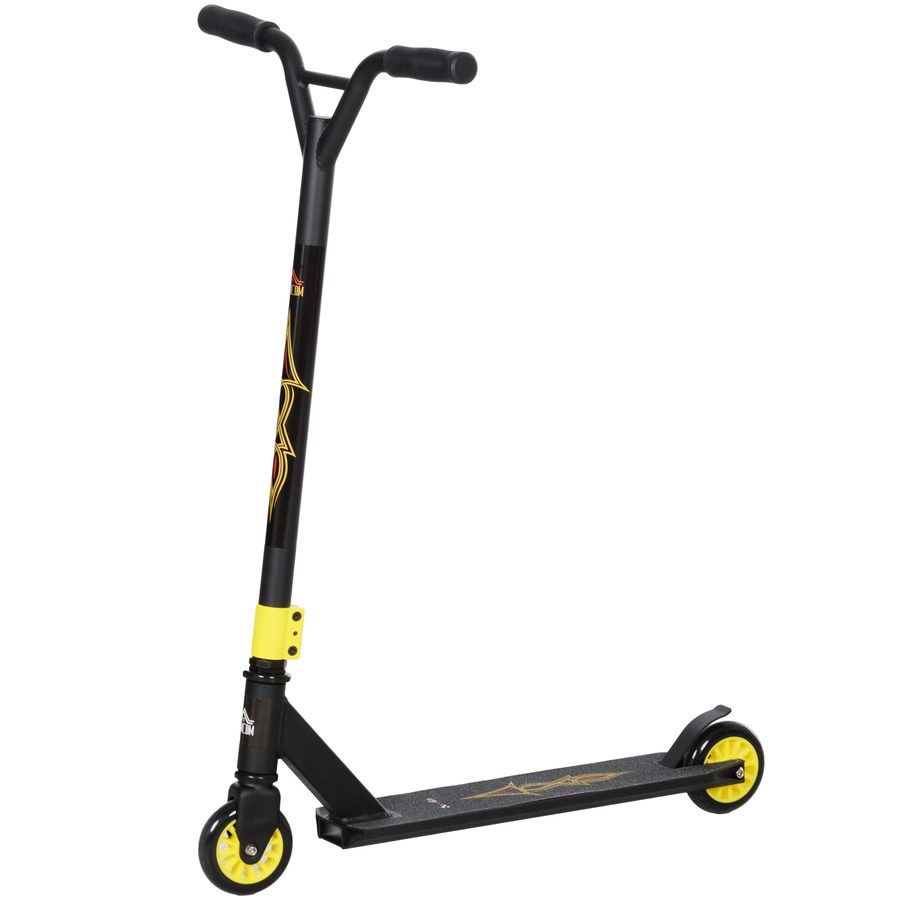 HOMCOM Stunt Scooter, Funscooter, Stuntscooter mit ABEC 9 Kugellagern, Kickscooter mit 100 mm Kunstleder Räder, Tretroller, Cityroller, Trick Roller für Kinder ab 14 Jahre   Aosom von HOMCOM
