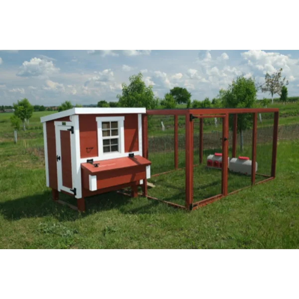 EZ Chicken Home Hühnerauslauf Mitte EZ Chicken Home 5,84m² Rot, hergestellt in EU von EZ Chicken Home