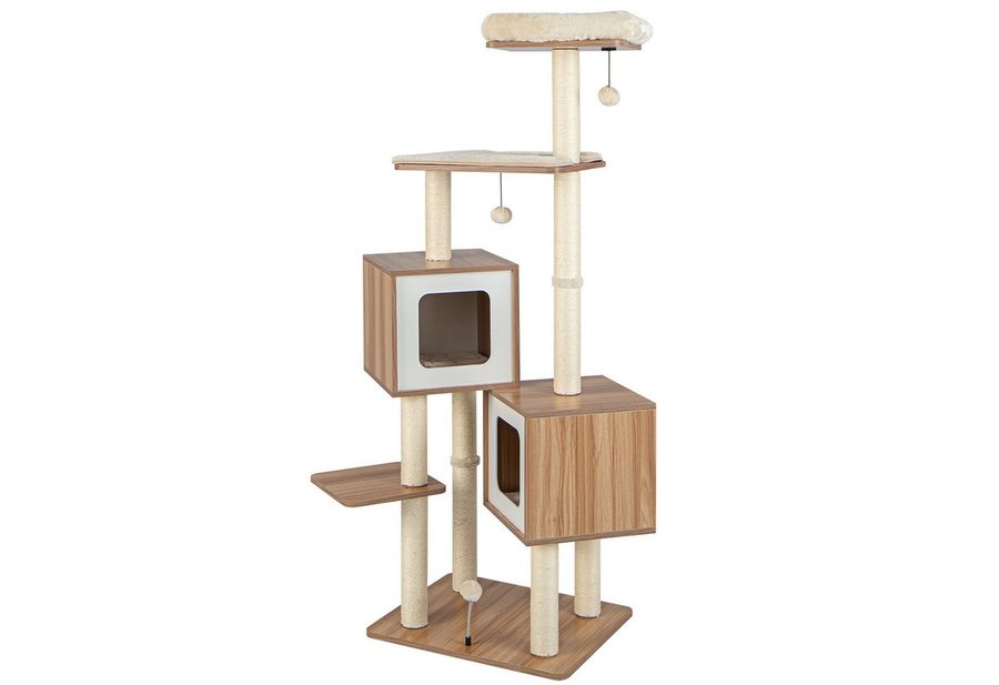 COSTWAY Kratzbaum 163 cm Katzenbaum, mit Sisal & Kissen von COSTWAY