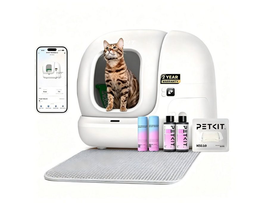 PETKIT Katzentoilette PETKIT – Pura Max 2 Premium Selbstreinigende Katzentoilette, 76L von PETKIT
