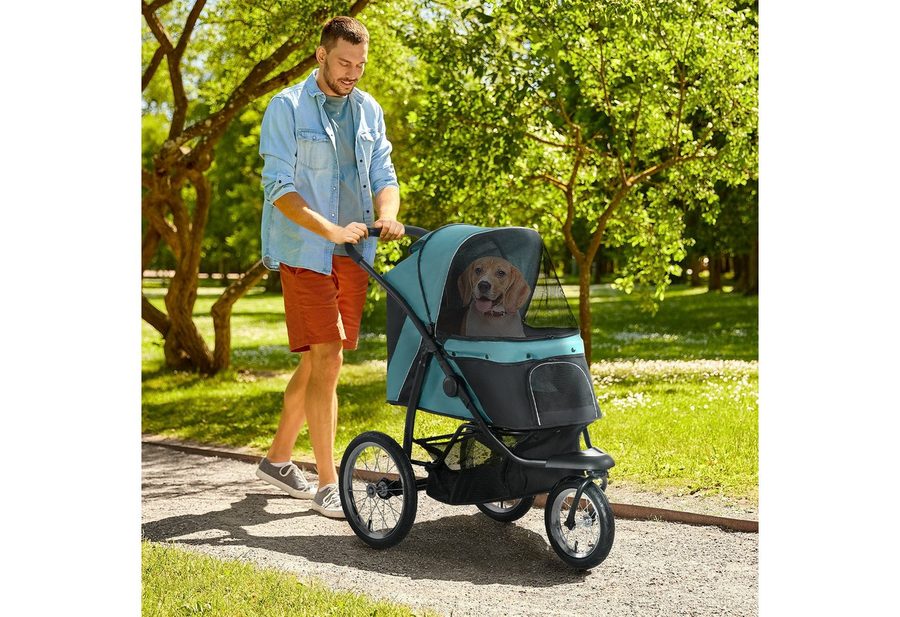 PawHut Hundewagen Hundebuggy klappbar für Hunde & Katzen bis 20 kg Katzenbuggy von PawHut