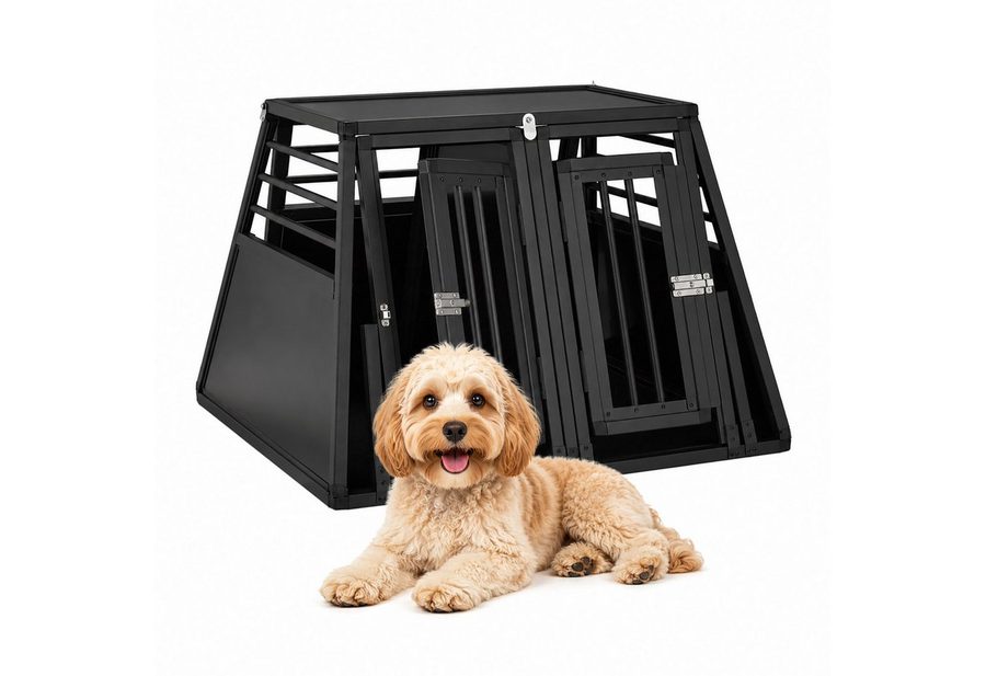 relaxdays Hunde-Transportbox Hundebox Auto mit Trennwand von RELAXDAYS