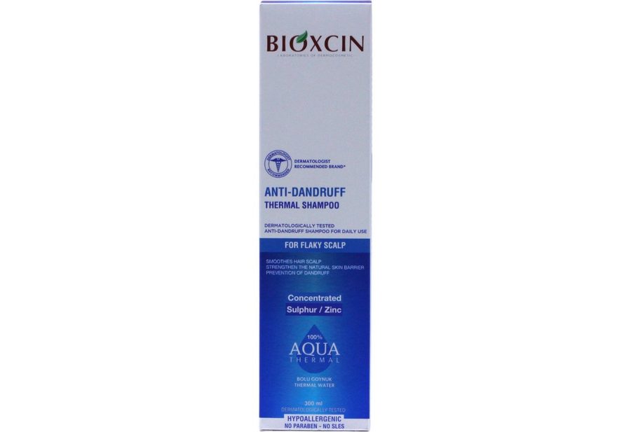 Bioxcin Haarshampoo Bioxcin Anti-Schuppen Shampoo mit Zink, Vitamin B6&Thermalwasser 300ml