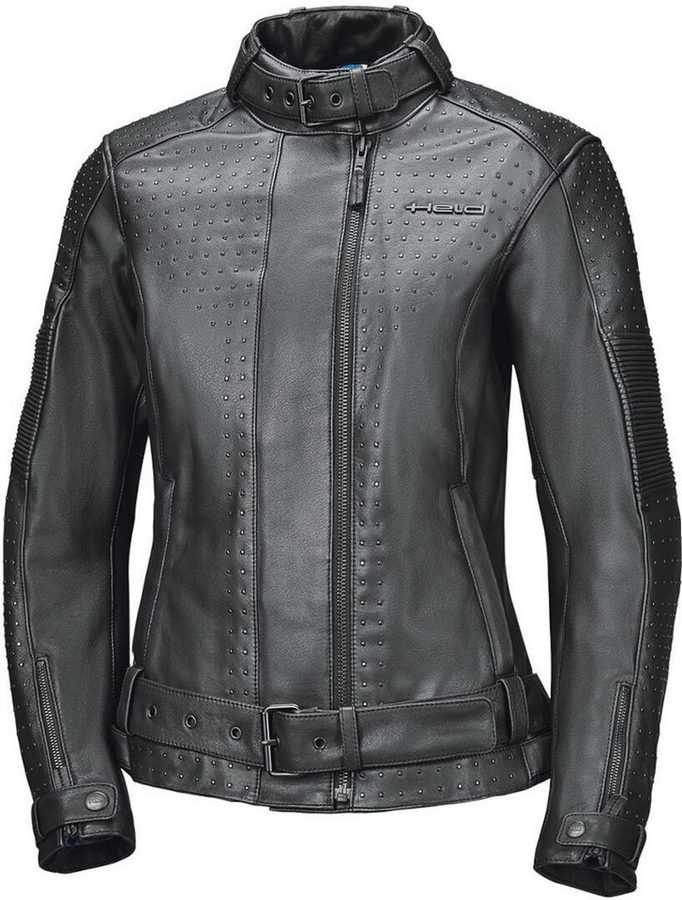 Held Biker Fashion Motorradjacke Roxane Damen Motorrad Lederjacke Atmungsaktiv