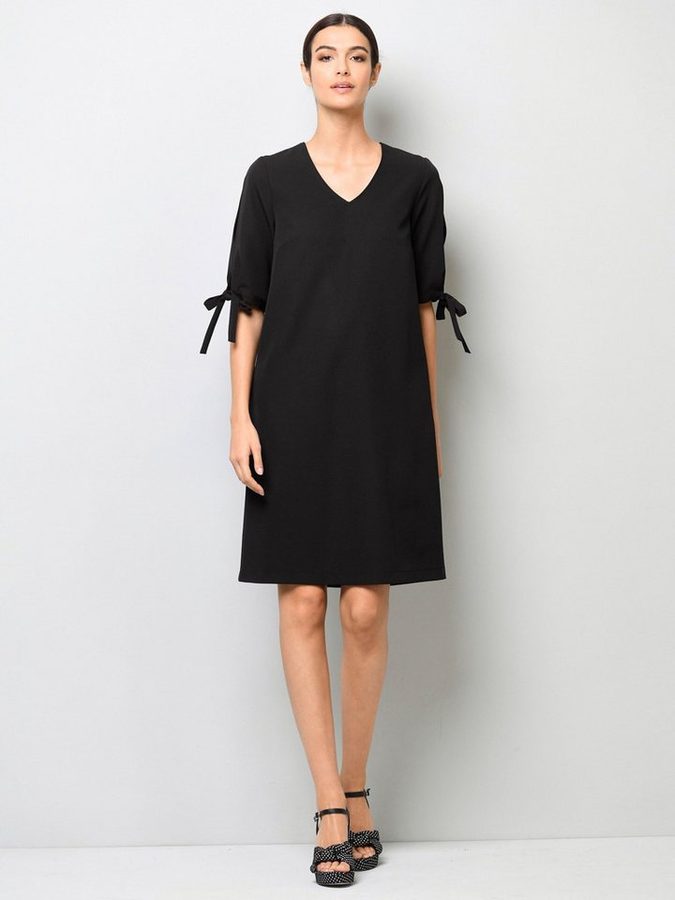 Alba Moda Midikleid Elegantes Freizeitkleid mit Schlitz
