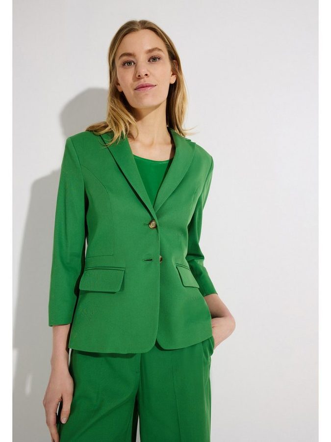 MORE&MORE Jackenblazer taillierter, schmaler 3/4 Arm Blazer