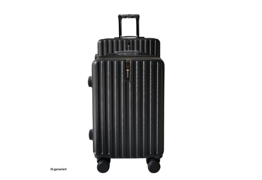 NTK-Collection Kofferset Kofferset Leandra 2-teilig, 4 Rollen, (Set, 2 Koffer), Hartschalenkoffer mit Rollen Teleskopgriff Zahlenschloss