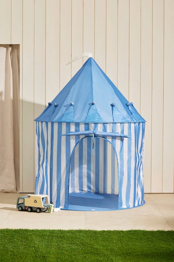 Kids Concept Spielzelt Streifen blau von Kids Concept