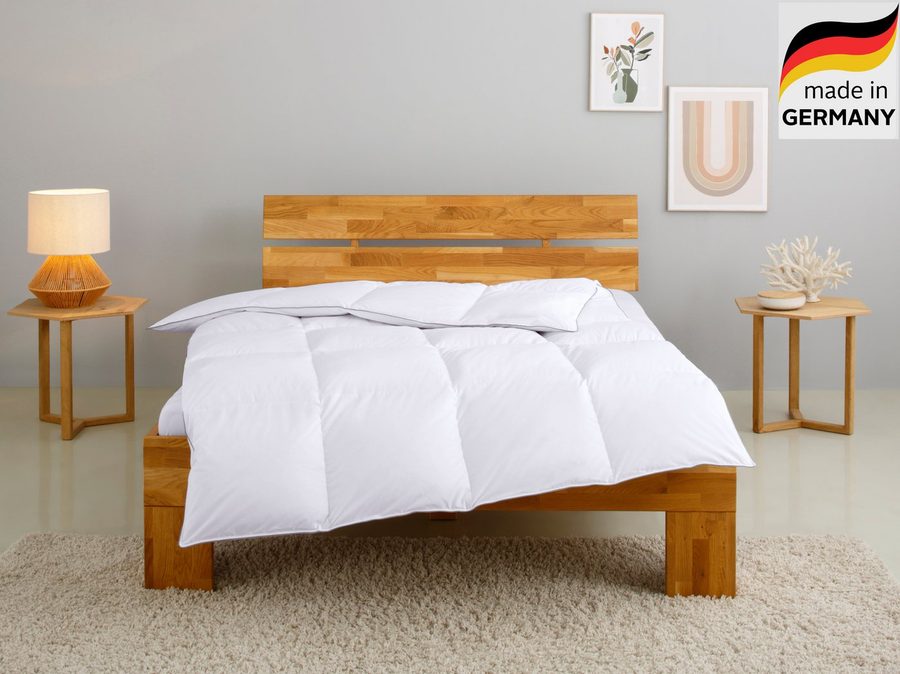 OTTO home Daunenbettdecke Tamins 100% Daunen, Bettdecke 135x200 cm, 155x220 cm, Made in Germany, Füllung: 100% Daunen, Bezug: 100% Baumwolle, Sommer, Winter, Decke, Made in Germany, Allergiker geeignet (NOMITE) von OTTO home