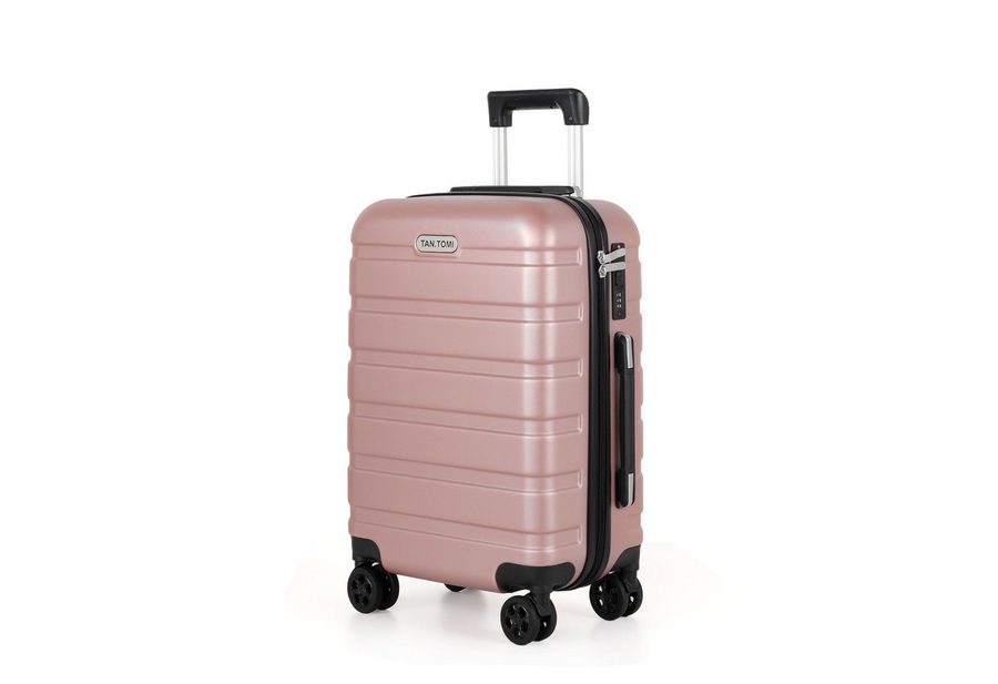 TANTOMI Handgepäckkoffer Koffer Hartschale Leicht Reisekoffer ABS Geräumig Haltbar(M L XL), 4 Rollen, Trolley Handgepäck Große Kapazität mit 4 Rollen und Zahlenschloss