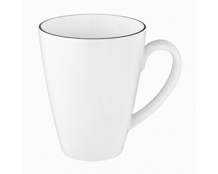 Seltmann Weiden Becher Becher mit Henkel Tambel 0,35 l, 6-tlg., Porzellan, Porzellan, spülmaschinenfest, mikrowellengeeignet, Made in Germany von Seltmann Weiden