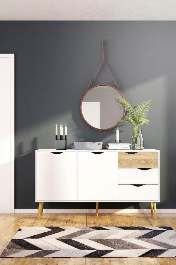 Home affaire Sideboard Oslo Aufbewahrung, Schubladenschrank, Kommode mit 2 Türen, 3 Schubladen, Breite 147 cm, Höhe 81 cm von home affaire