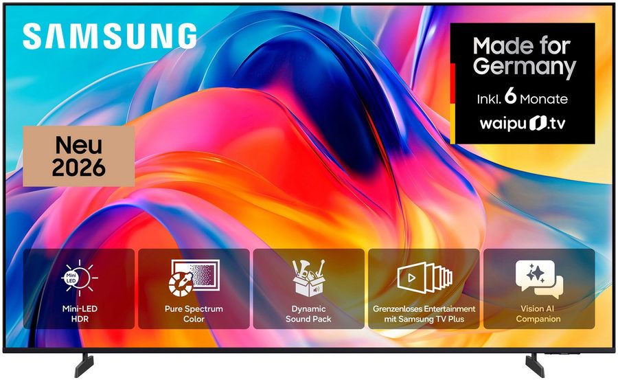 Samsung GU75M70HAU Mini-LED-Fernseher (189 cm/75 Zoll, 4K Ultra HD, Smart-TV, Mini-LED HDR, Pure Spectrum Color, Dynamik Sound Pack, bis 144Hz)